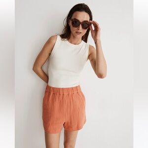 NWT Madewell Easy Pull-On Shorts in Lightspun XS